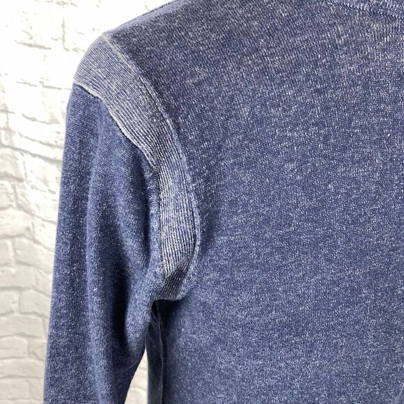 Age of wisdom quarter zip pullover lightweight men’s navy blue - Picture 5 of 11